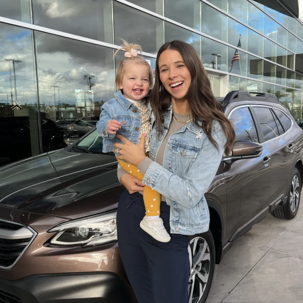 Kelly Car Mom with Daughter